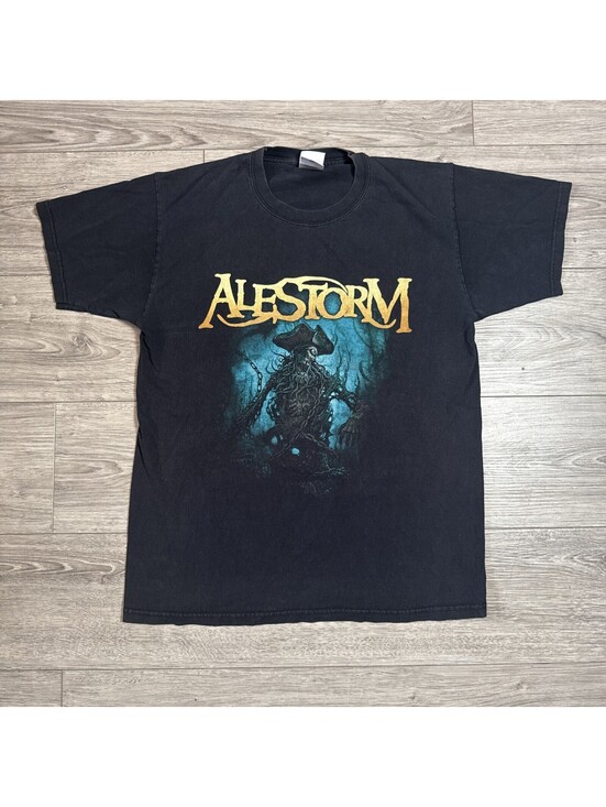Fruit of the Loom Other - Alestorm No Grave But The Sea Pirate Metal Band T-Shirt Black Mens M